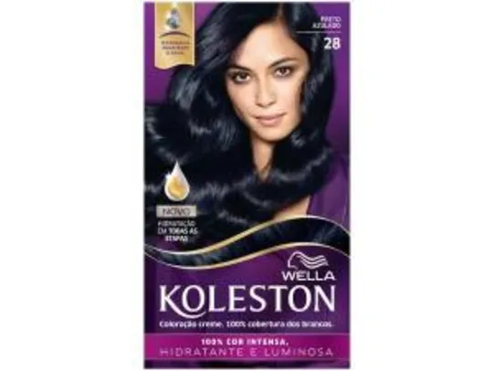 Tinta de Cabelo Koleston Preto Azulado 28 - R$4