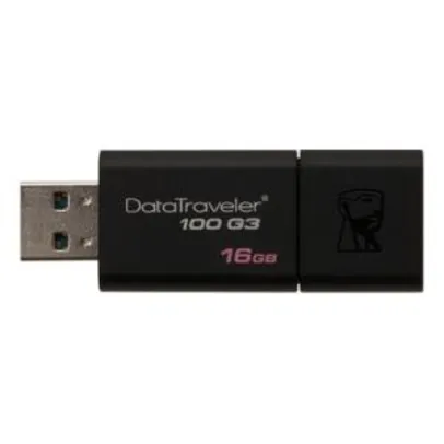 Pen Drive Kingston DataTraveler USB 3.0 16GB - DT100G3/16GB - R$22