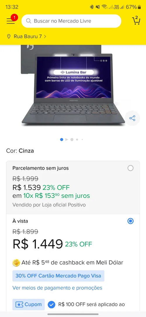 Imagem na descrição da promoção