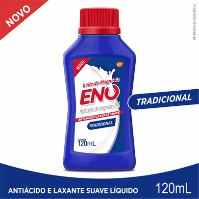 Leite de Magnésia ENO Tradicional Antiácido e Laxante com 120ml