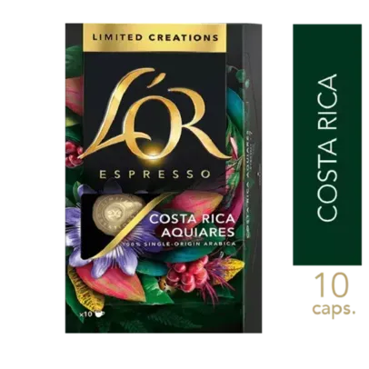 CÁPSULAS CAFÉ LOR COSTA RICA 10 UN + 10 CAPS 