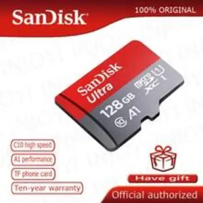 (1ª Compra) SanDisk-Cartão de memória MicroSD 32GB | R$21