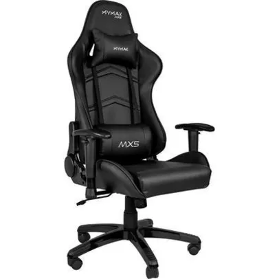 Cadeira Gamer Mymax Mx5 ,Peso Suportado até 150Kg, Giratória, Preto