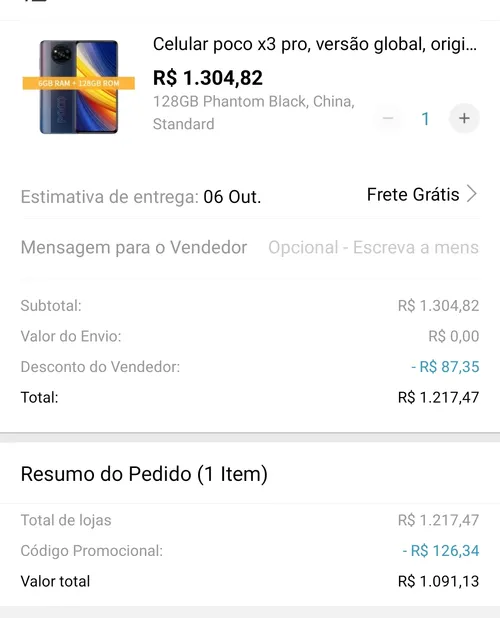 Imagen na descrição da promoção