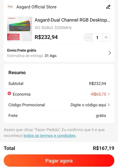 Imagem na descrição da promoção