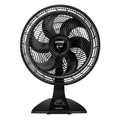 Ventilador Arno 2 Em 1 Turbo Force Preto Vf42 – 127 Volts