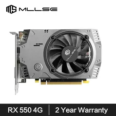 MLLSE AMD RX 550 4GB Placa Gráfica GDDR5 128Bit DVI HDMI DP PCI-E 3.0 