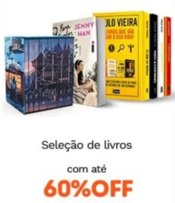 Livros até 60% de desconto