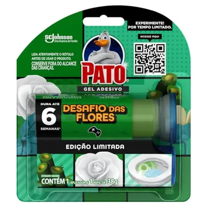 [+Por- R$12.7] Pato 6 discos Desodorizador Sanitário Gel Adesivo Aparelho + Refil 