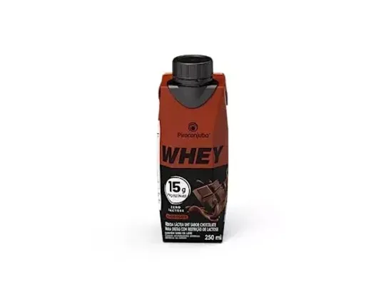 [Recorrência] [Leve 3 Pague 2] Piracanjuba Whey Zero Lactose 15g de proteína Sabor Chocolate 250ml