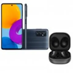 Combo Smartphone Samsung Galaxy M52 128 GB Preto 6.7 5G e Galaxy Buds Live Preto Ônix