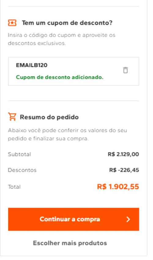 Imagem na descrição da promoção