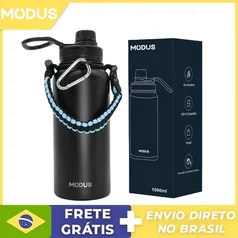 [Do Brasil] Modus Garrafa Térmica 1000ML de Parede Dupla de Aço Inoxidável