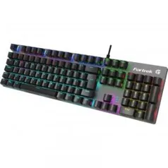 Teclado Gamer Mecânico Fortrek Black Hawk, RBW, Dark Grey, 70548