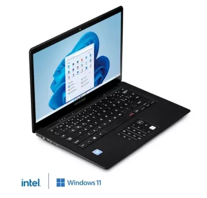 Notebook Legacy Book Multilaser PC271 W11 Intel Celeron 64GB + 64GB ssd 4GB ram 14.1 com Office Pers