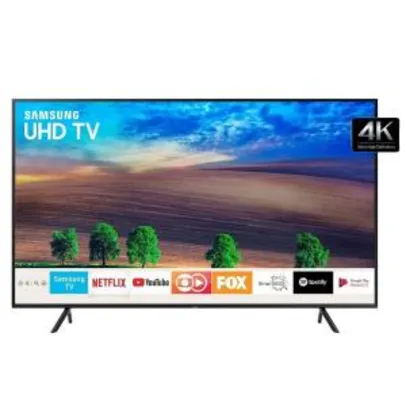 Smart TV LED UHD 4K 43", Samsung, UN43NU7100GXZD - R$1800