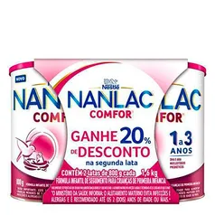 Kit Fórmula 800g Nanlac Infantil Comfor 2 Unidades