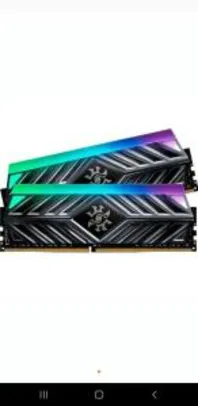 Memória XPG Spectrix D41, RGB, 16GB (2x8GB), 3200MHz, DDR4, CL16, Vermelha | R$ 560