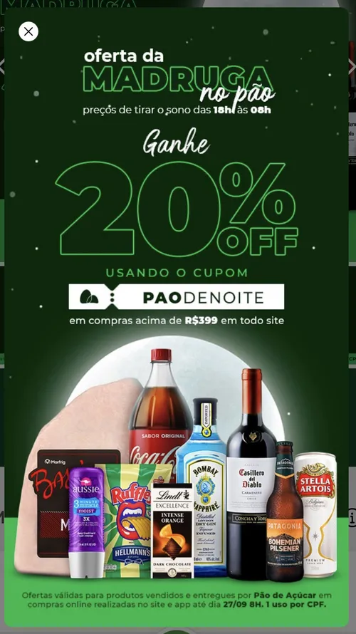 Imagem na descrição da promoção