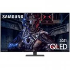 Smart TV Samsung 55 QLED 4K 55Q80A Modo Game Processador IA Som em Movimento Tela sem limites Visual livre de cabos Alexa built in