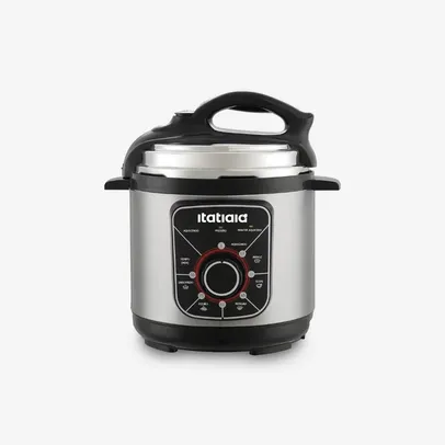 Panela de Pressão Elétrica Essencial 3 Litros 127V 700W Inox com Preto