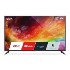 [AME R$ 1799] Smart TV DLED 55'' 4K Multi Linux 3 HDMI 2 USB Wi-Fi - TL025M