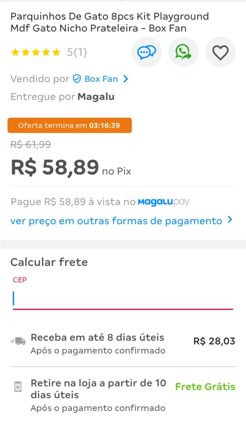 Imagem na descrição da promoção