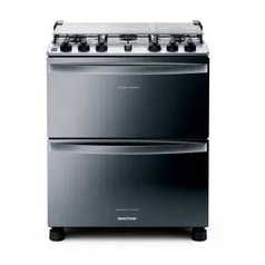 Fogão Brastemp 5 Bocas Duplo Forno Inox - BFD5NCR | R$1.956