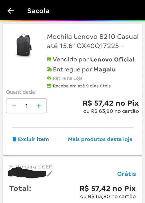 Imagem na descrição da promoção