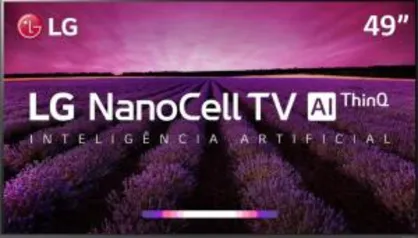 (C/AME R$ 2357)Smart tv LED LG 49" 4k 49SM8000 Ultra HD 4K NanoCell WiFi 240 Hz com Inteligência Artificial