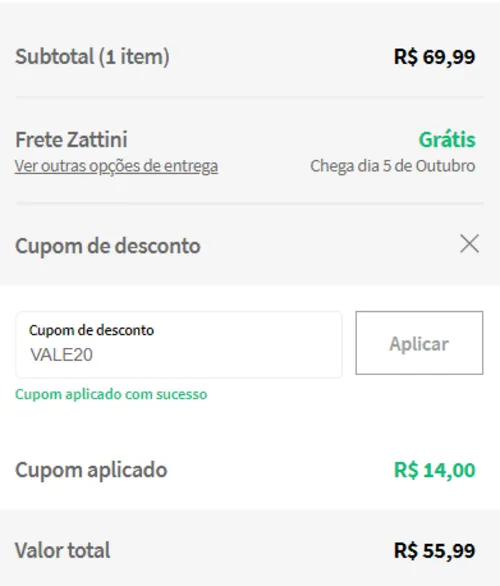 Imagem na descrição da promoção