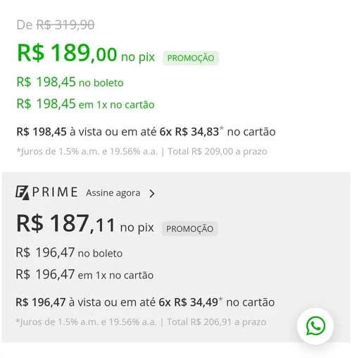 Imagem na descrição da promoção