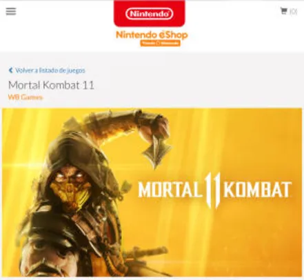 Mortal Kombat 11 Nintendo Switch - eShop do Chile