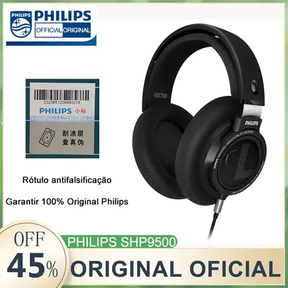  [R$295,37 TAXA INCLUSA] SHP9500 | Philips-écouteurs Filaires Stéréo Hifi, E-Sports, 3.5mm, 6.3mm