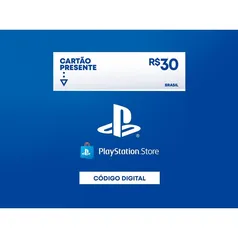 R$30 PlayStation Store - Cartão Presente Digital [Exclusivo Brasil]