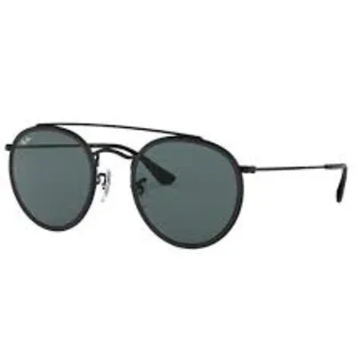 Óculos De Sol Ray Ban Double Bridge Preto Lente Preta Rb3647