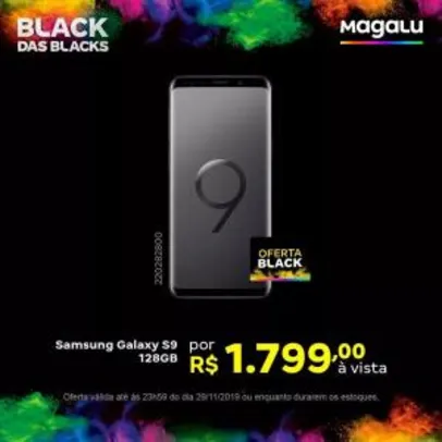 [R$1800 à vista ou R$2000 em até 10x] Samsung Galaxy S9 - 128GB