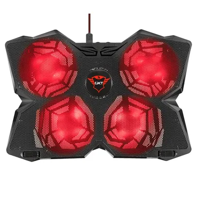 [App] Suporte Trust Yozu GXT 278 para Notebook até 17,3, LED, 4 Fans com 4 Velocidades, Preto - 20817