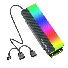 (Todos Usuários) Dissipador M.2 Nvme e Ngff ARGB Coolmoon | R$23