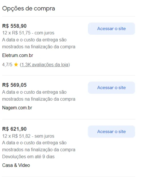 Imagem na descrição da promoção