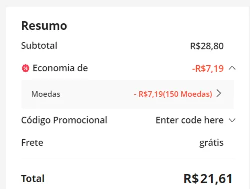 Imagem na descrição da promoção