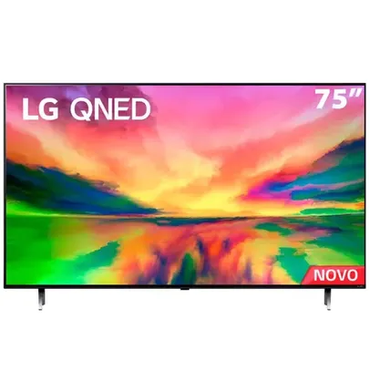 Smart TV 75 4K LG 75QNED80SRA Quantum Dot NanoCell 120Hz, FreeSync, ThinQ AI, Alexa, Google, 4 HDMIs