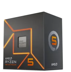 Processador AMD Ryzen 5 7600 AM5 3.8GHz (5.1GHz Turbo) 6 Cores 12 Threads 32MB Cache Wraith Stealth - 100-100001015BOX