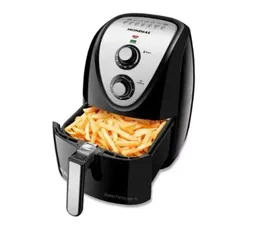 Fritadeira Air Fryer Mondial AFN-50-BI, 5 Litros, 1900W, Preto/Inox