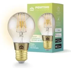 Smart Lâmpada Positivo Retrô Vintage Wi - Fi Ambar | R$113