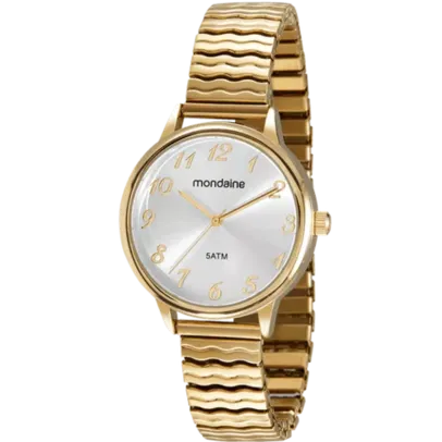 Relógio Feminino Casual Bracelete Dourado- Mondaine