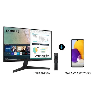 (AME 2718) Smart Monitor Samsung 24 + A72 Azul 128Gb