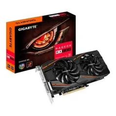 (Pichau) Placa de Vídeo Gigabyte Radeon RX 580 Windforce 4GB RGB GDDR5 R$1.100