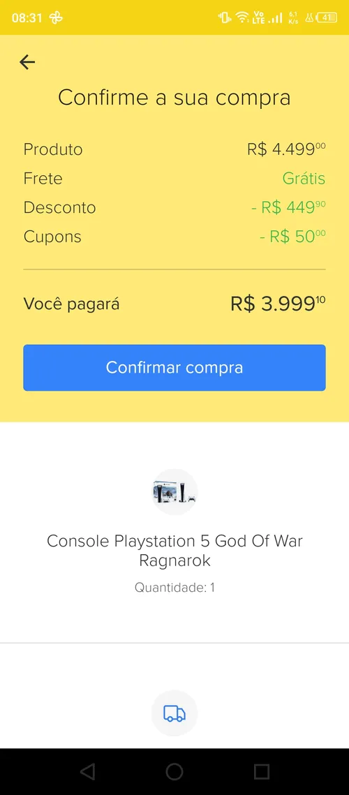 Imagem na descrição da promoção