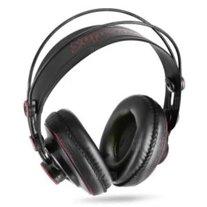 Superlux HD681 3.5mm Jack Cable Headphones Super Bass  -  BLACK + RED - R$65